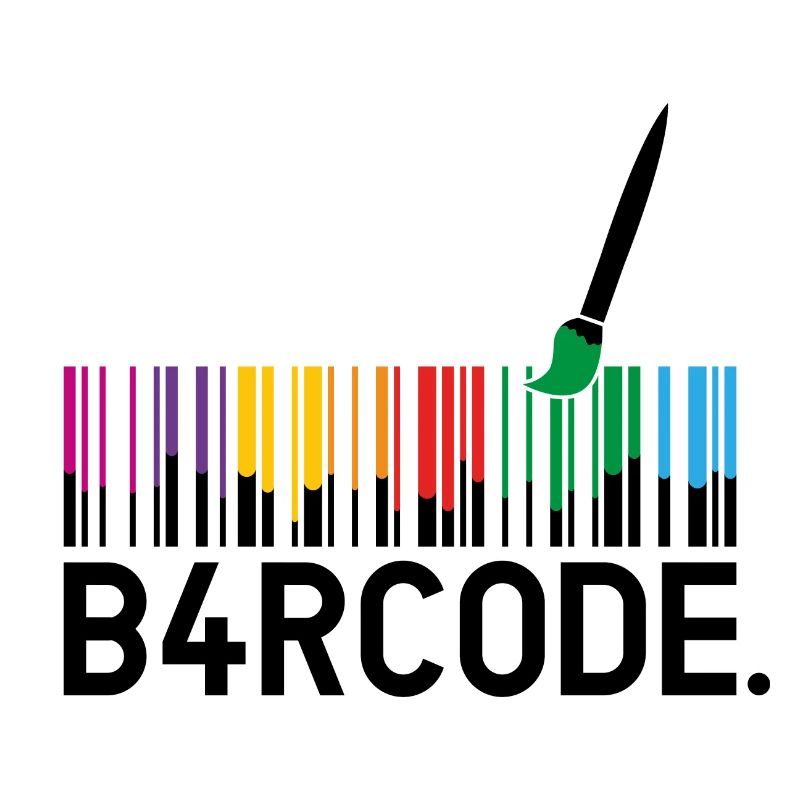 B4RCODE. Painted black