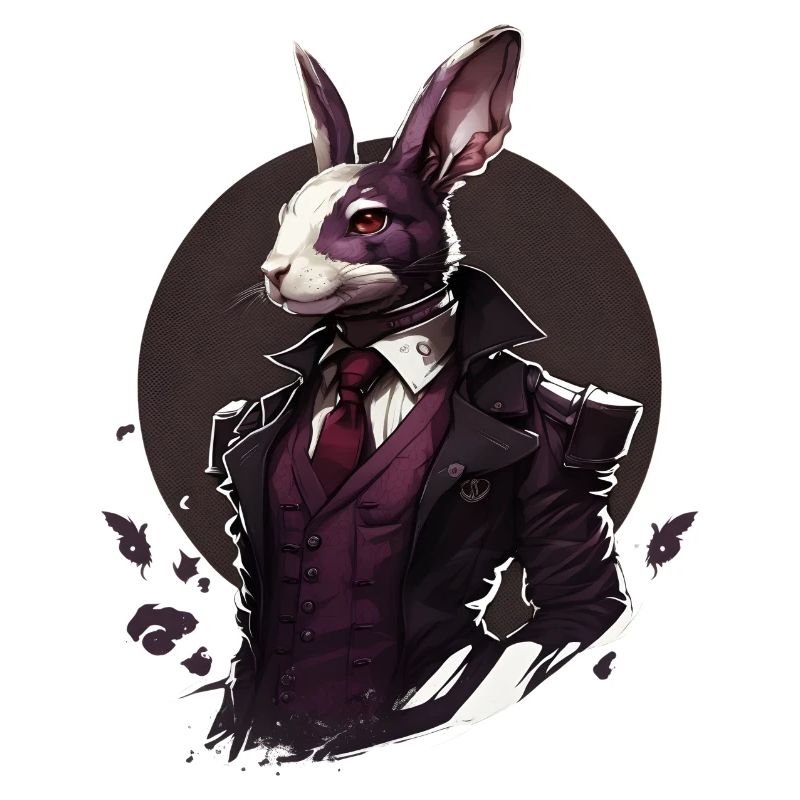 Rabbit with suit