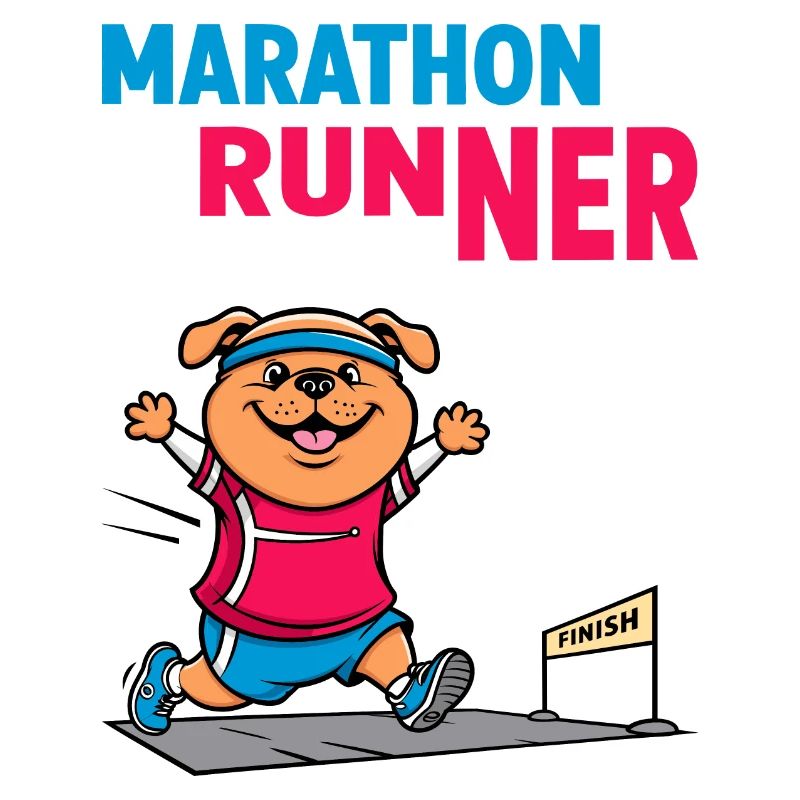 Hunde Marathonläufer