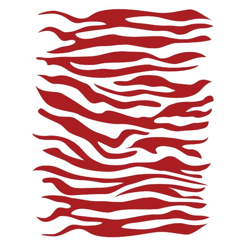 Zebra Pattern Red