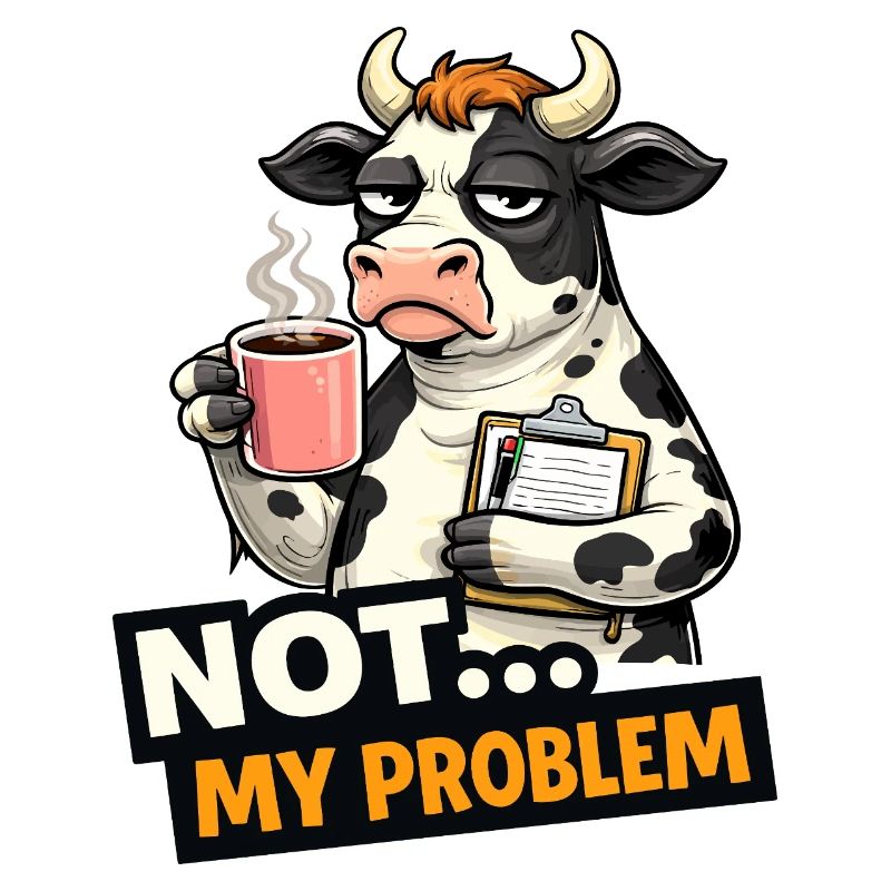 Nicht mein Problem: Kuhkaffee-Stimmung
