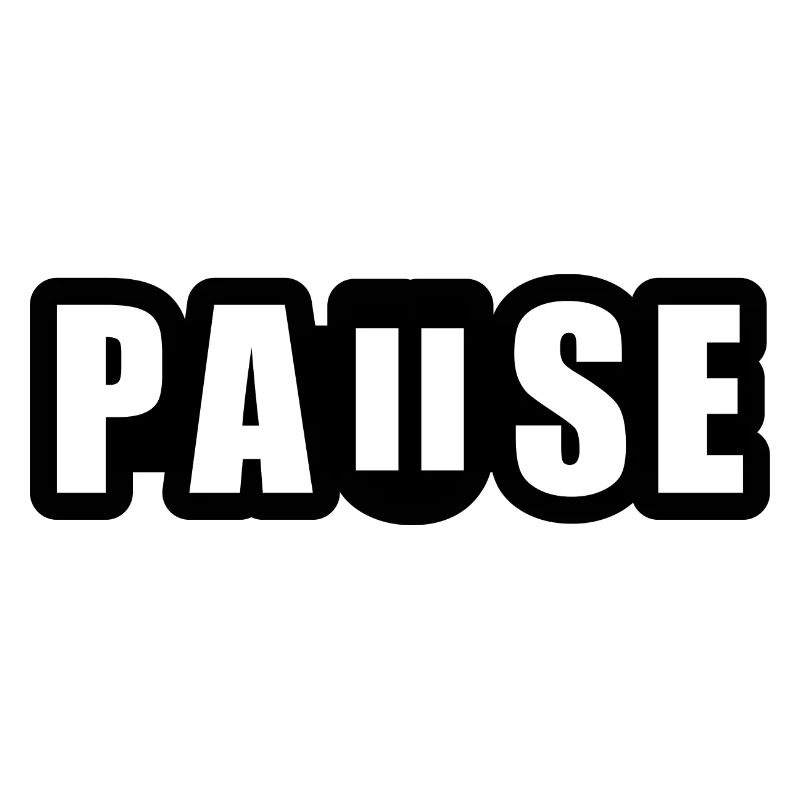 Pause - break - pause button