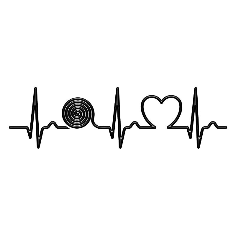 Heart curve, snacking on licorice, ECG, pulse