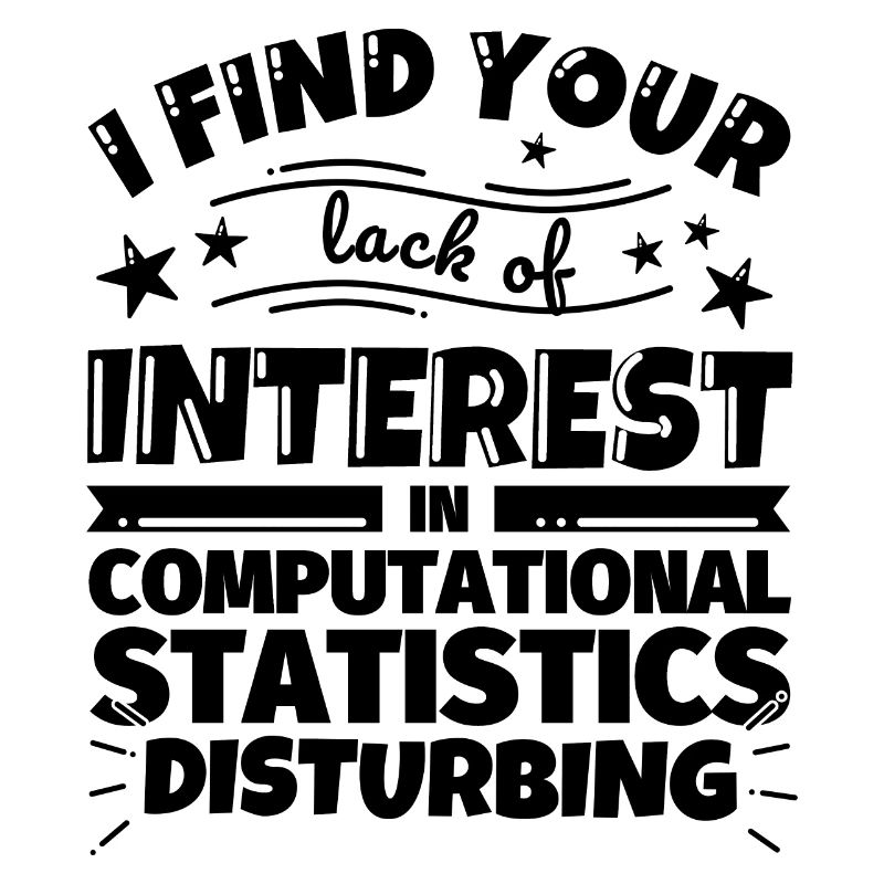 Computer-aided statistics funny gift