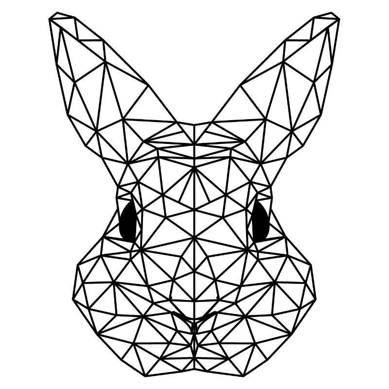 POLYGON bunny triangle easter bunny easter gift