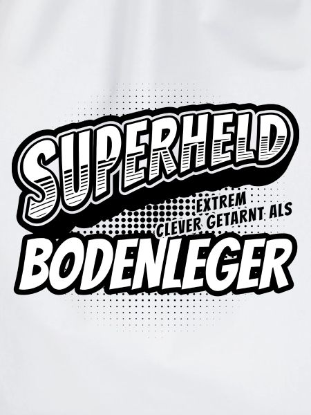 Superheld, clever getarnt als Bodenleger