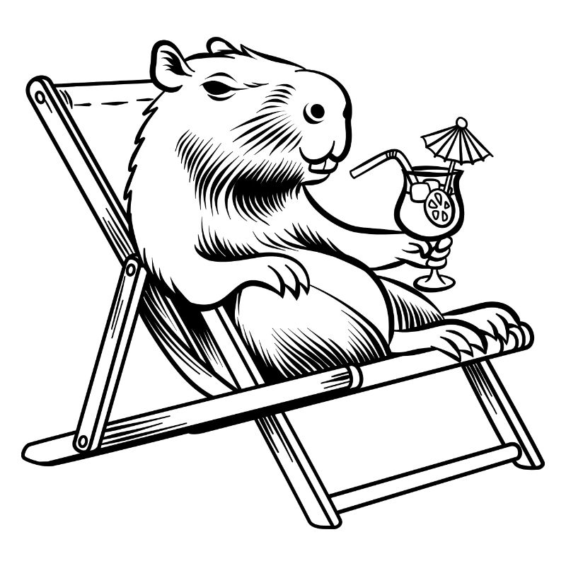 Ne vous inquiétez pas, soyez Cappy - Capybara - Vacances