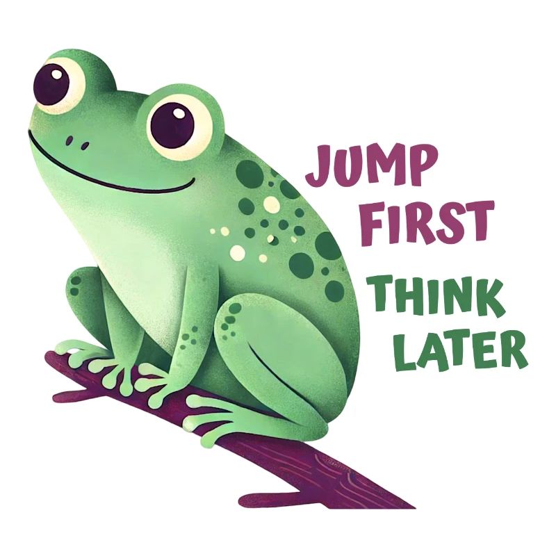 Frosch mit Zitat