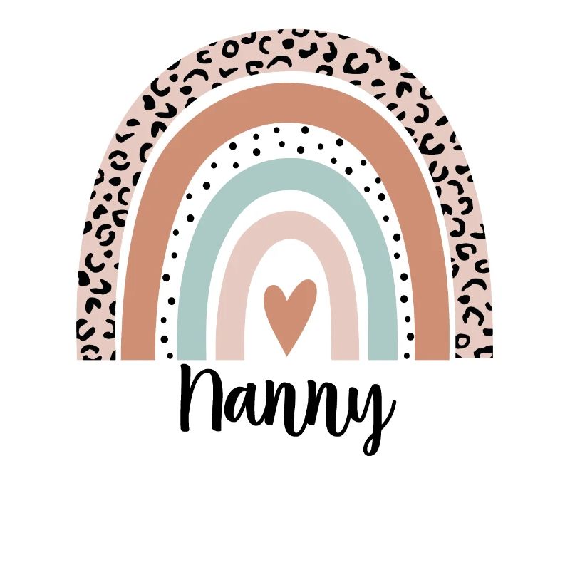 Nanny Rainbow Leopard Funny Nanny Gift