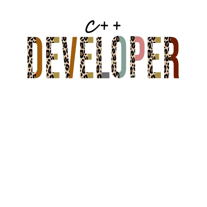 C++ developer Leopard Print Funny