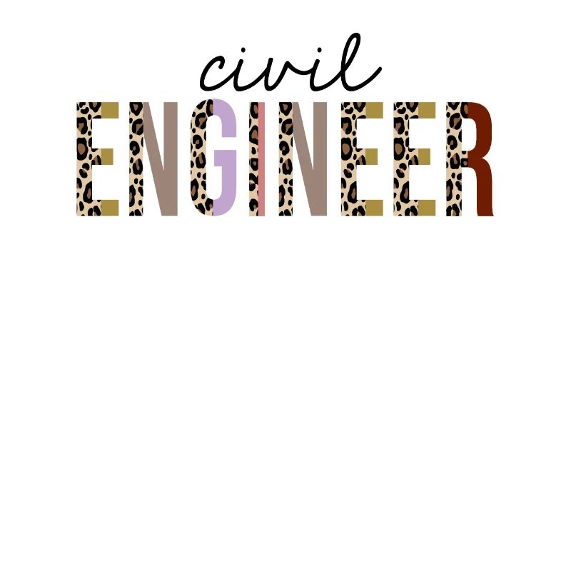 Civil Engineer Leopard Print Funny