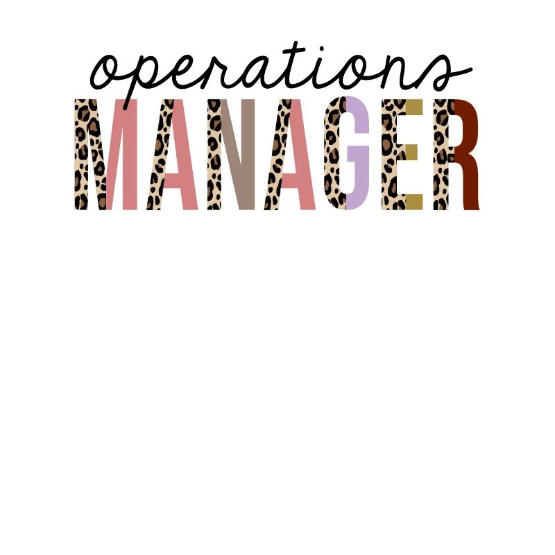 Operations Manager Leopard Print Funny