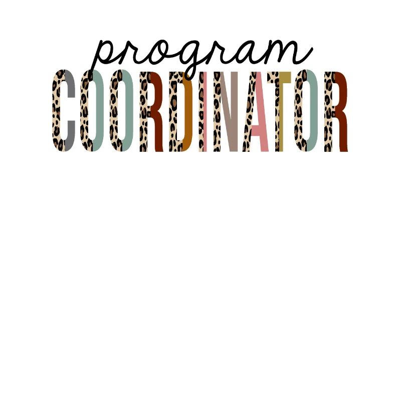 Program Coordinator Leopard Print Funny