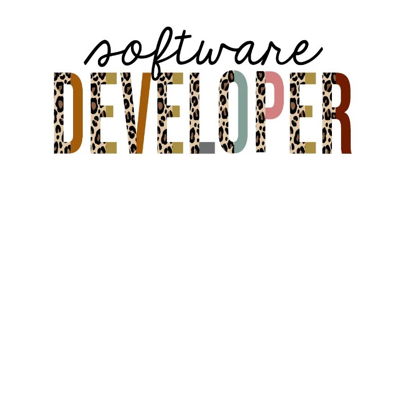 Software Developer Leopard Print Funny