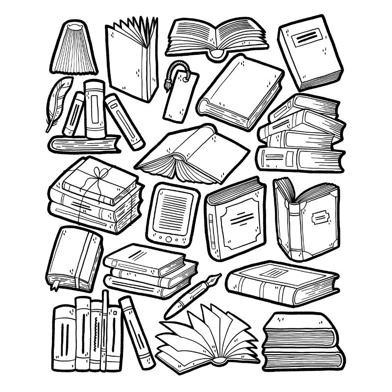 Bücher Doodle