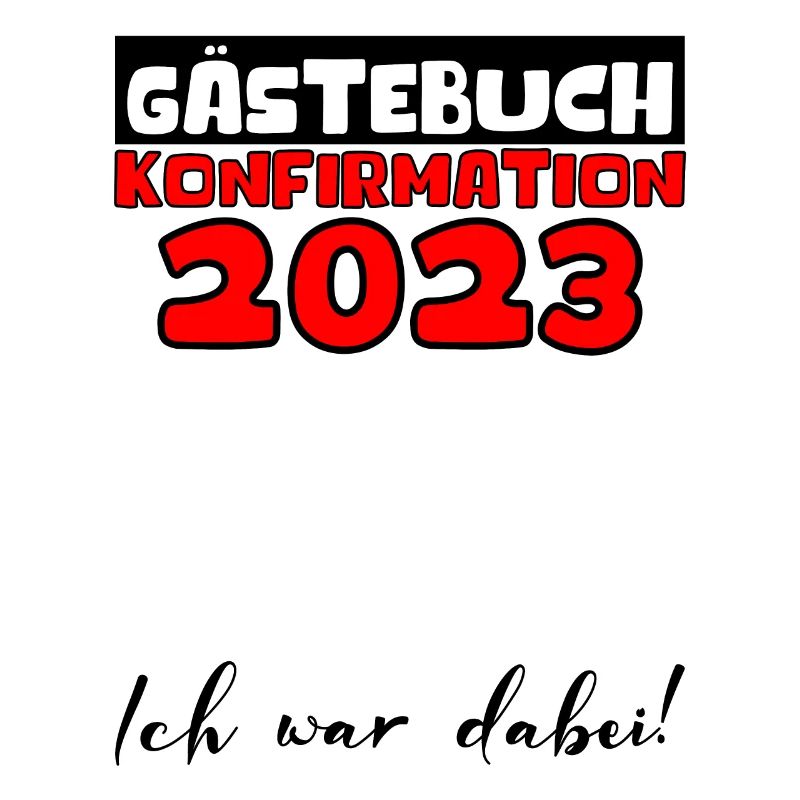 Konfirmation 2023 Gästebuch Mädchen Jungen Jugend