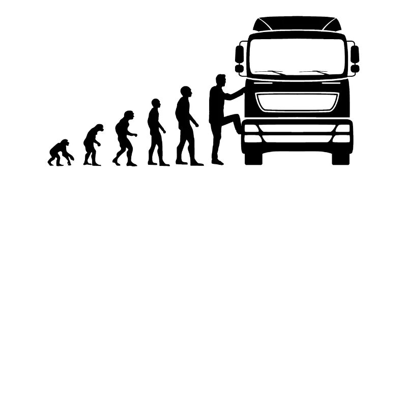 Truck Driver Long-Distance Driver Funny Evolution Gift