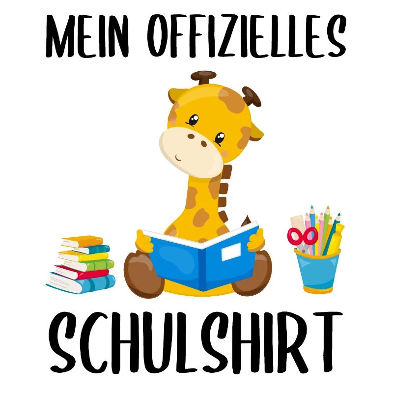 Giraffe Schulshirt Schulbeginn Schule Geschenk