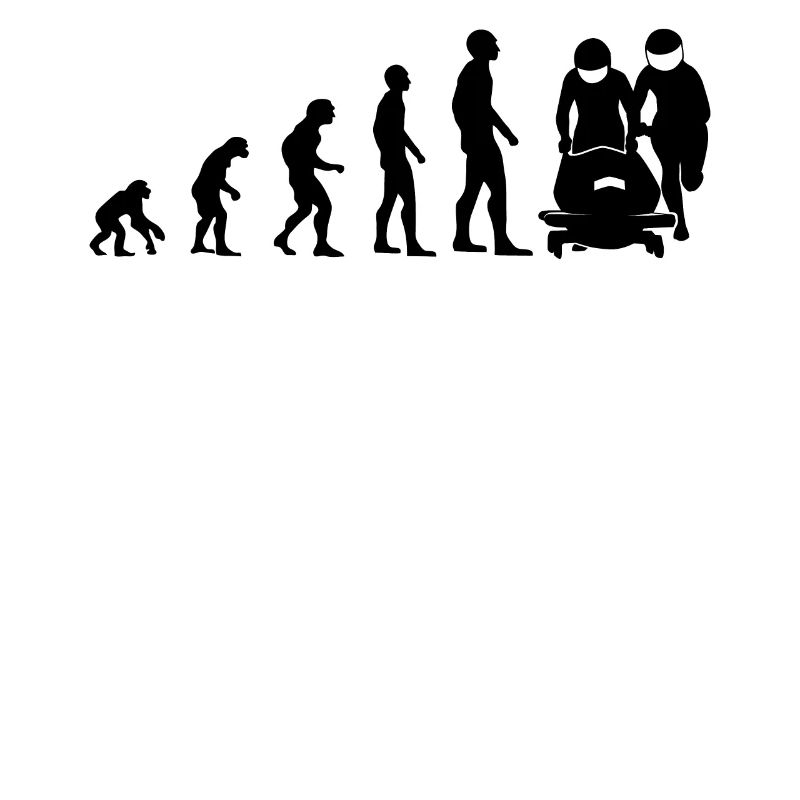 Bobfahrer Evolution Bobfahren Bobsport Geschenk