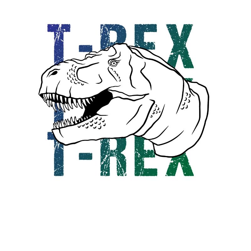 T-Rex Wortwitz Retro Look Geschenk