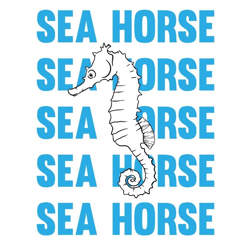 Hippocampe jeu d’écriture océan amour