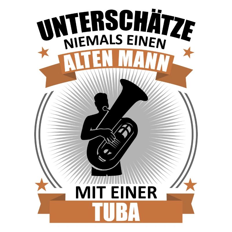 Old Man Master Tuba Honorary Gift