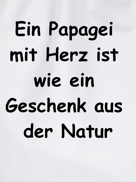 Papagei-Herz-Geschenk