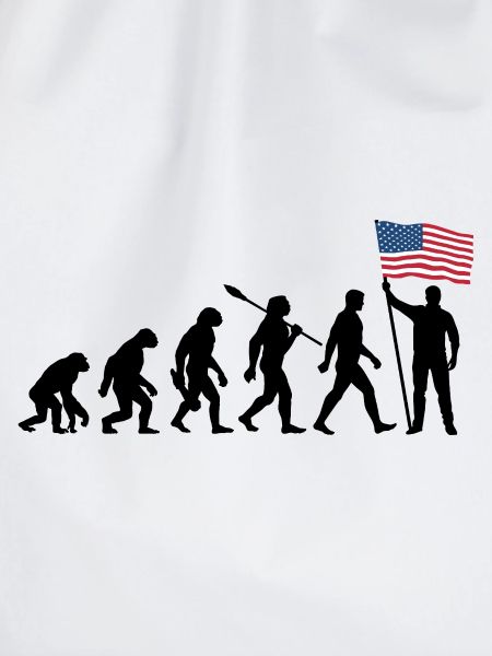 Amerika - USA - Evolution - Flagge - Nation