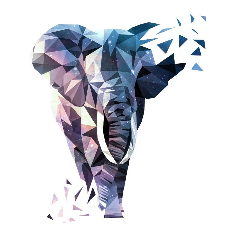 Polygon with elephant