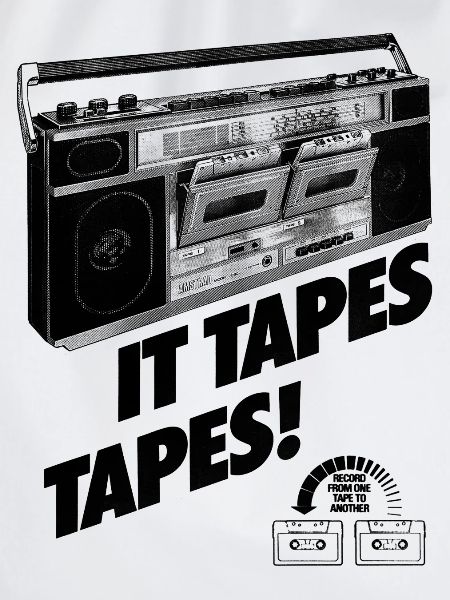 IT TAPES TAPES! Boombox Ghettoblaster