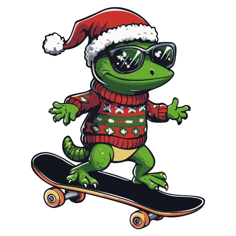 Lizard Christmas Funny