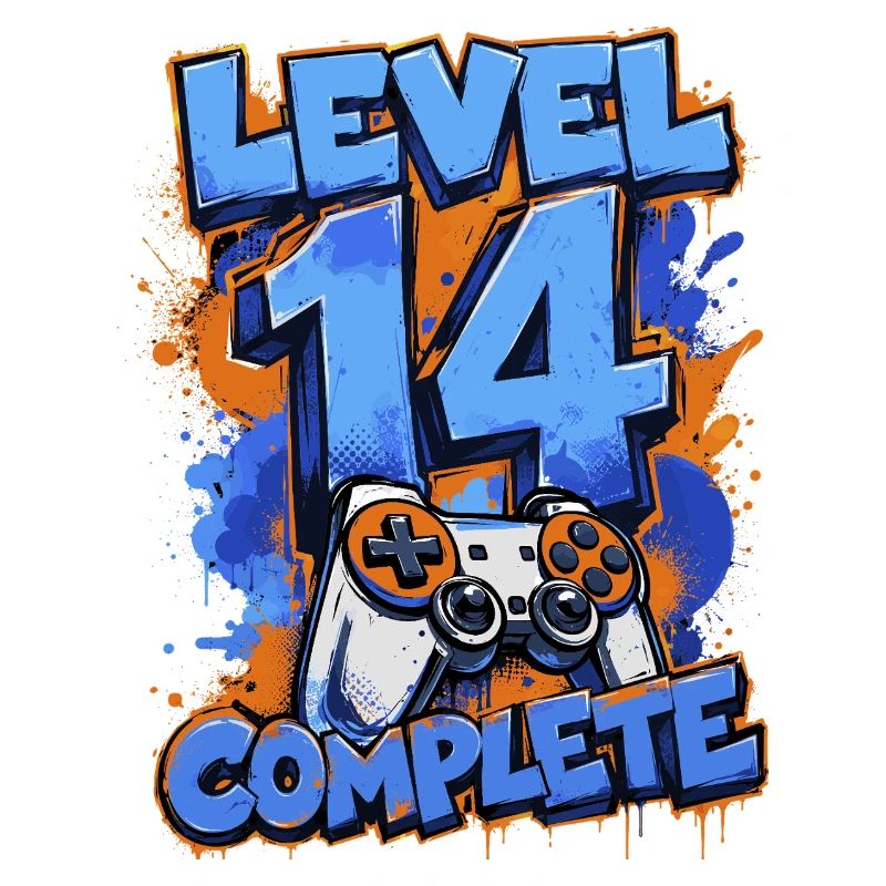 Level 14 Complete – Retro Gaming