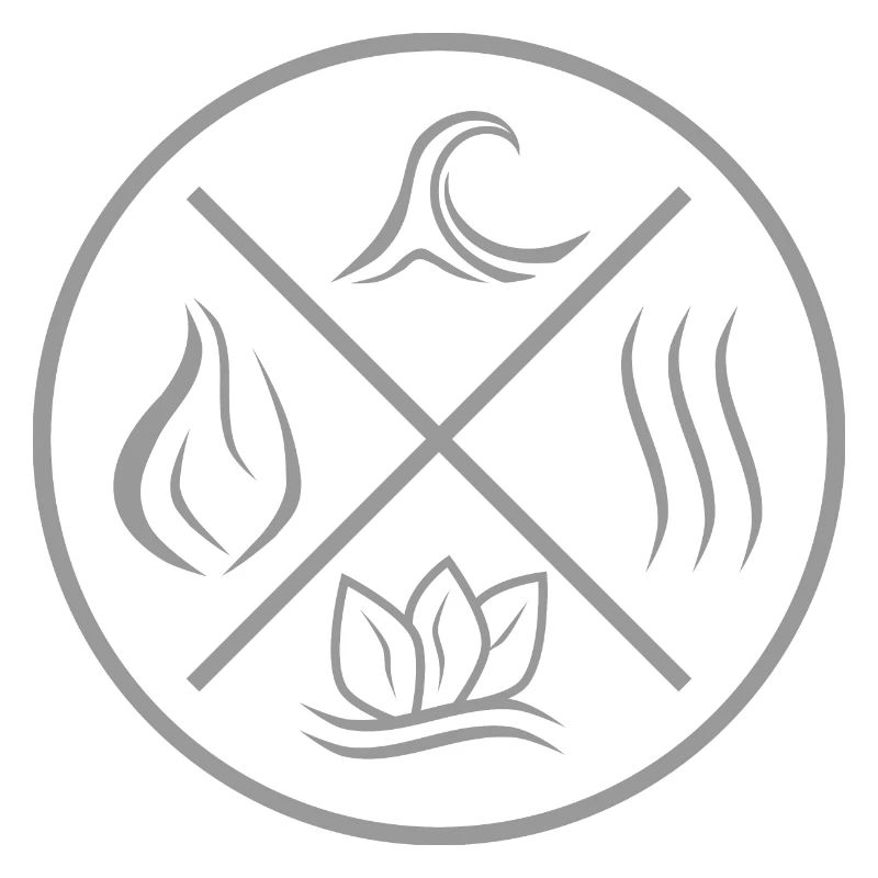 Die 4 Elemente - Feuer, Wasser, Erde, Luft
