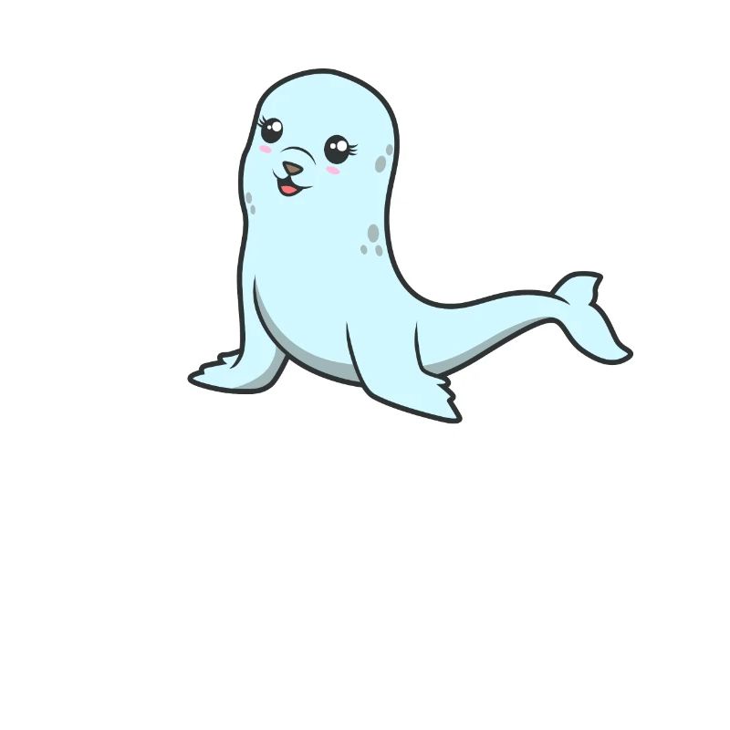 Kawaii Grey Seal