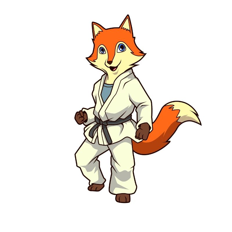 Comic Fuchs makes judo