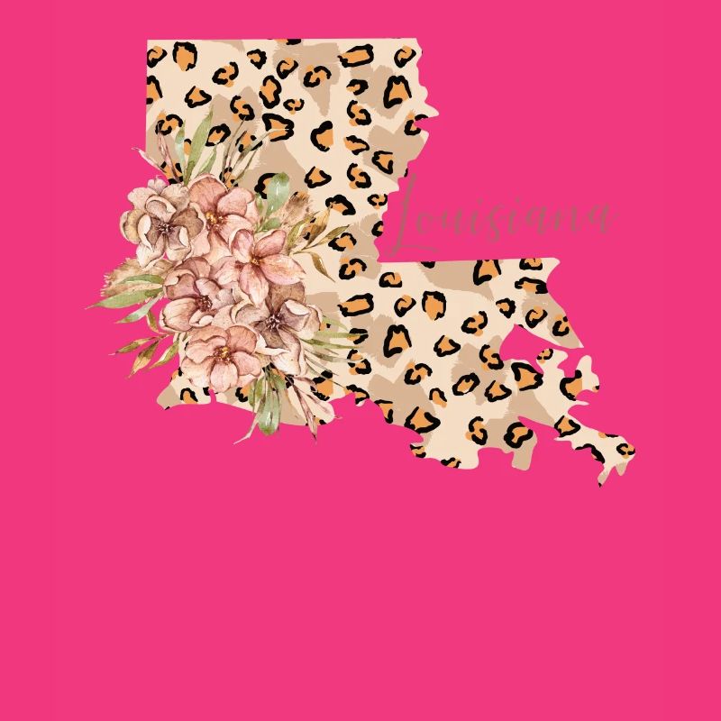 Louisiana leopard pattern map