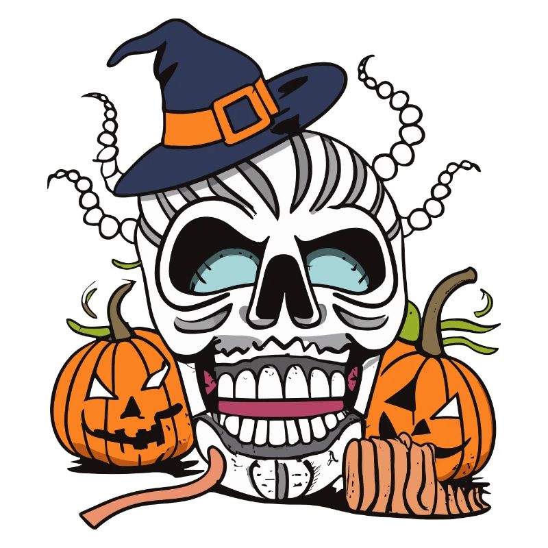 Halloween Hexenschädel