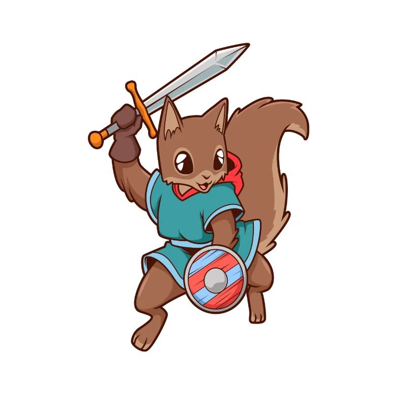 RPG Character - Fighter - Squirrel
