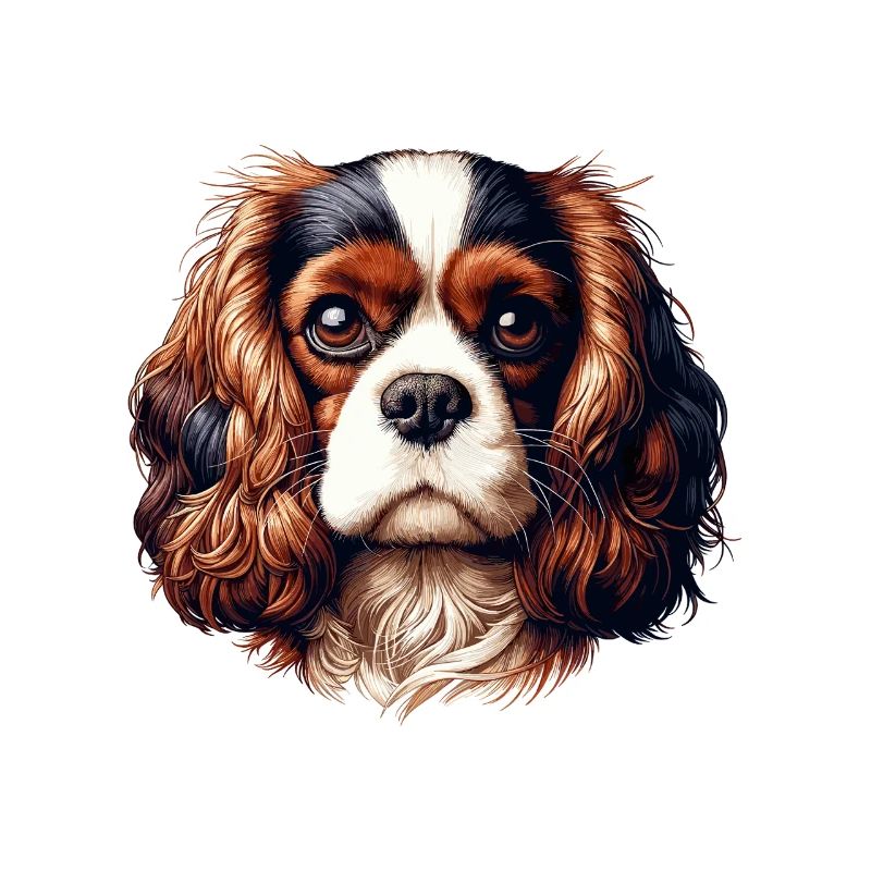 Tête de chien - Cavalier King Charles Spaniel