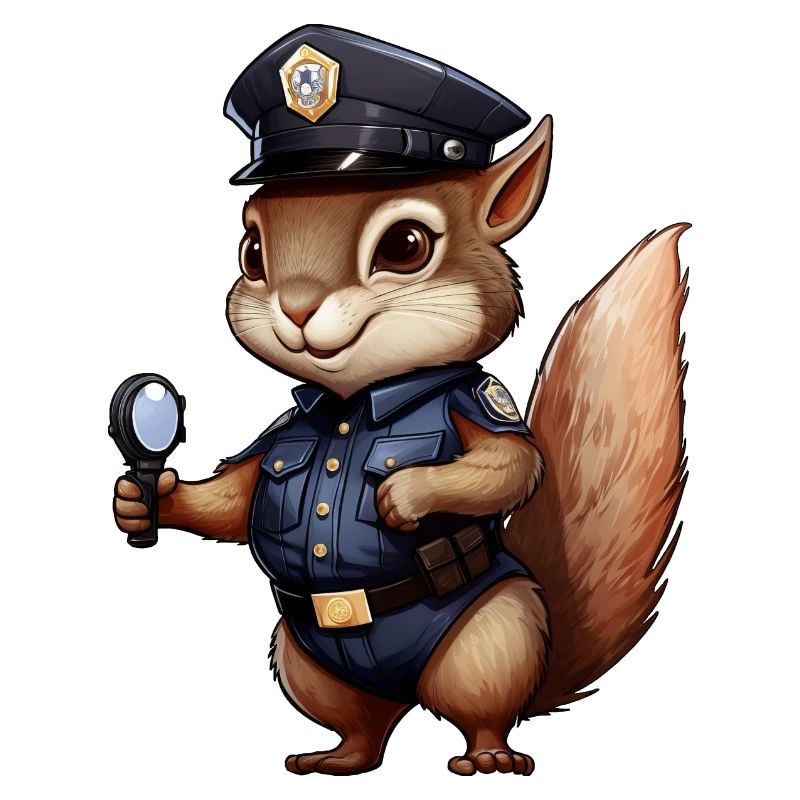 Squirrel Policewoman