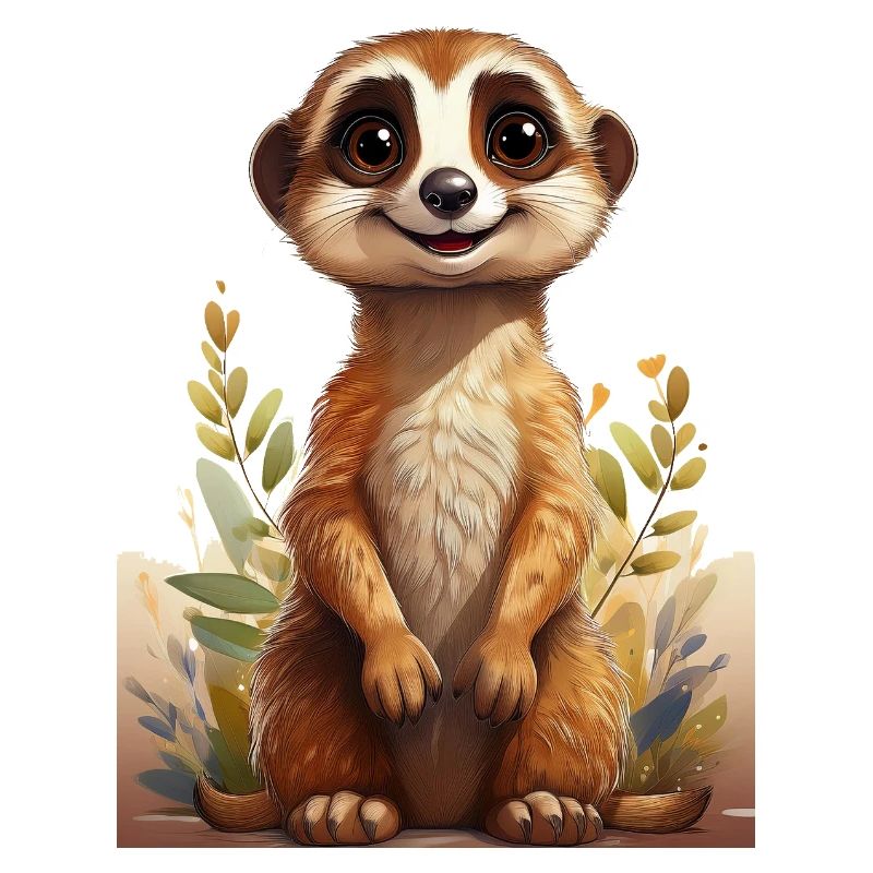 Dessin de suricate mignon