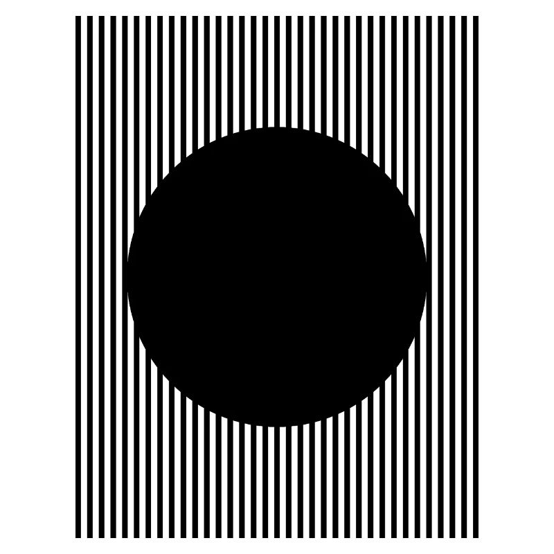 Conception en forme de cercle noir
