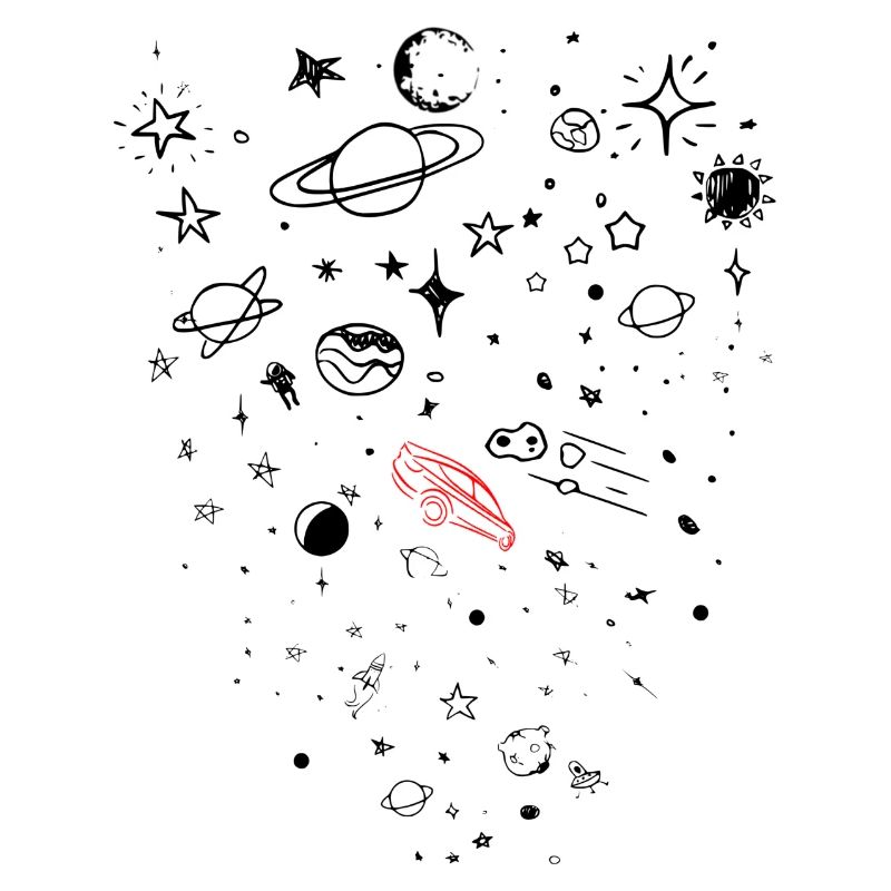 Tesla, Espace,