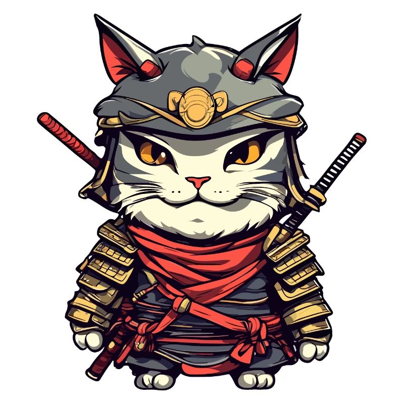 Chat samouraï #10