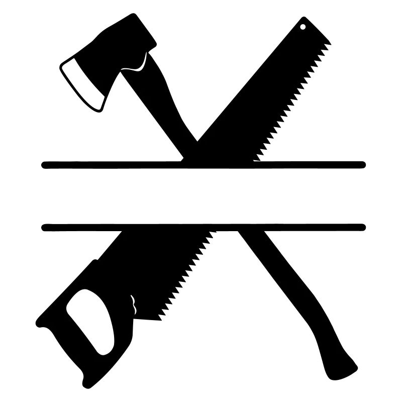 Axe and saw banner