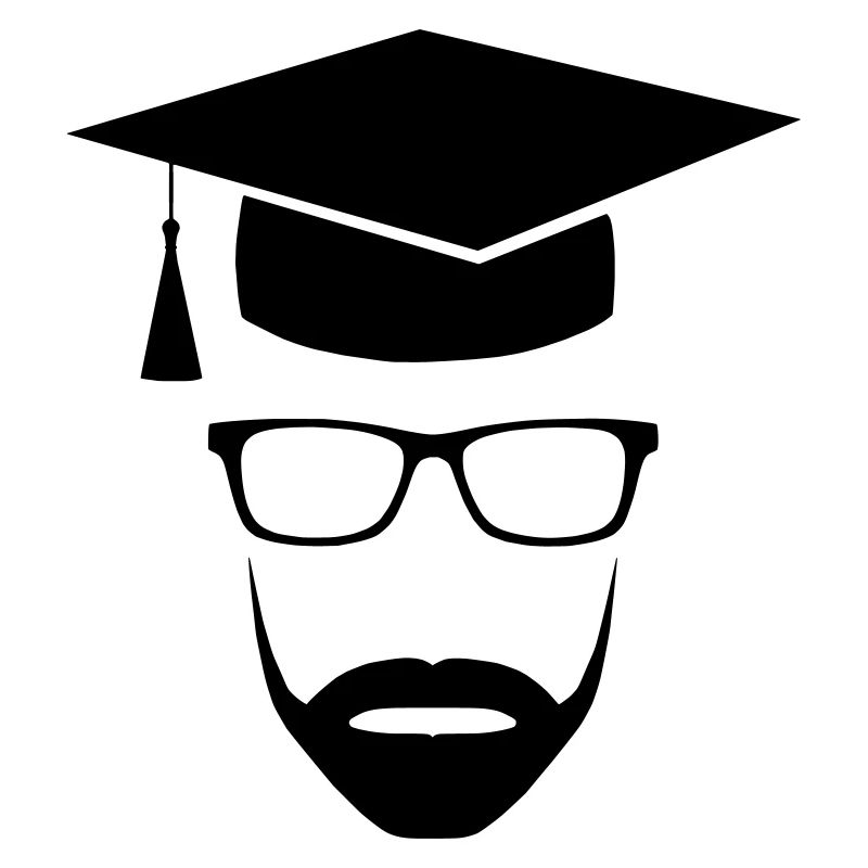 Master Uni Nerd mit Bart