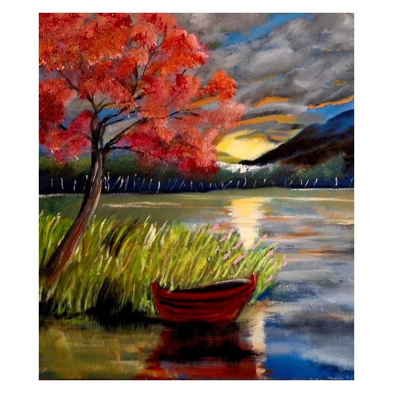 Landschaft in Rot