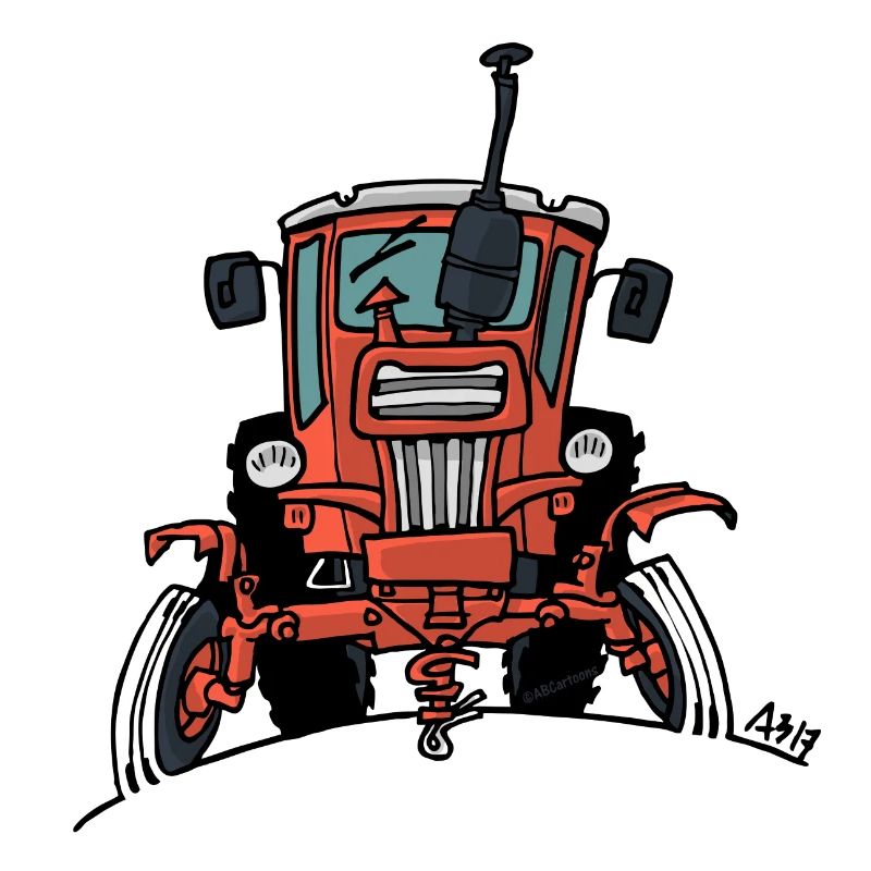 512 Old red tractor