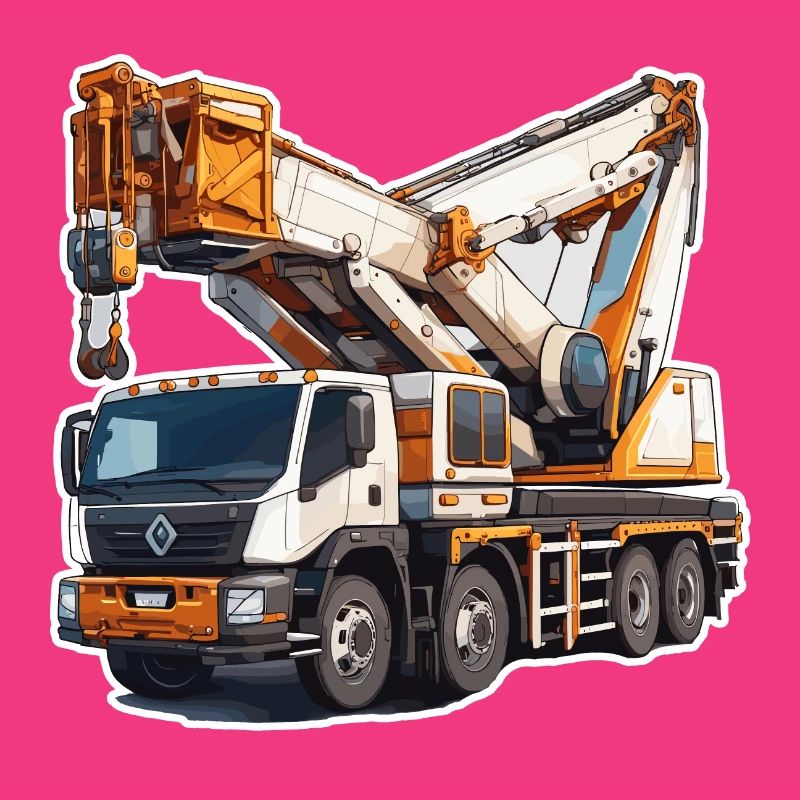 Crane / construction site / winch / crane system