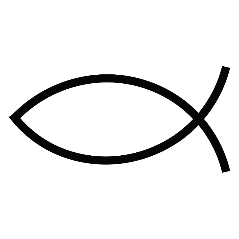 Jesus fish black Ichthys fish fish